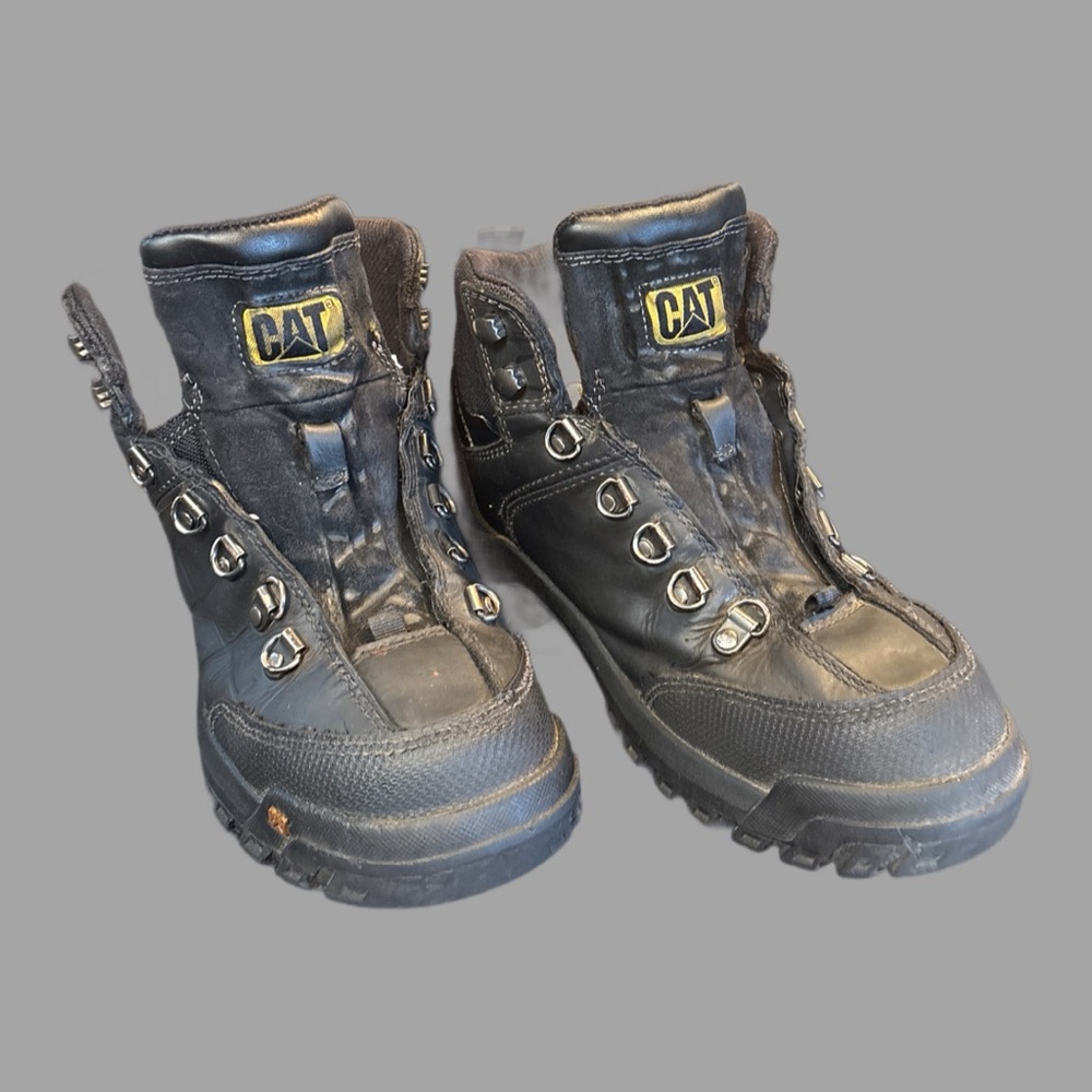 Caterpillar Black Lace Up Boots
